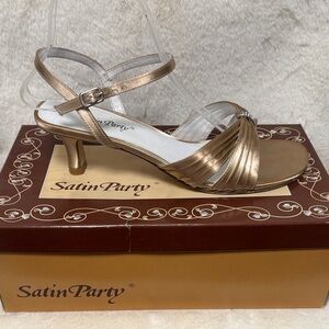 Satin Party kitten heels